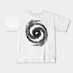 Yin Yang Retro Graphic Chinese Circle Shirt Kids T-Shirt